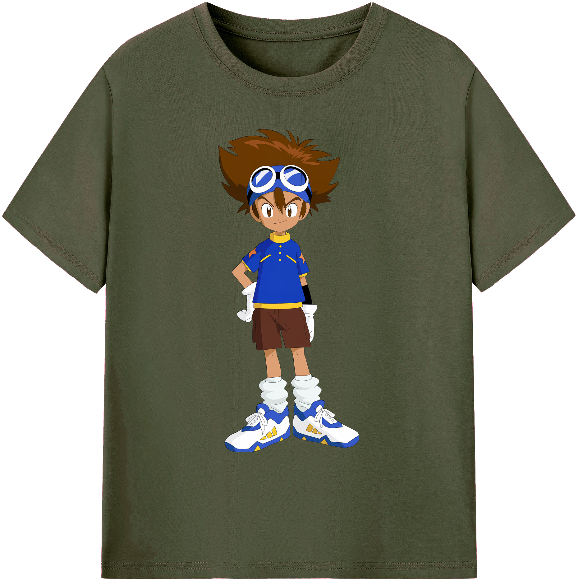 （画像用） Digimon デジタルモンスター/デジモン 綿100％ メンズ半袖Tシャツ｜肌触りやわらか＆通気性